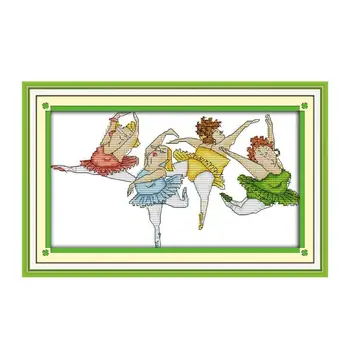 Ballet girl DIY hand-embroidered cross-stitch embroidery kit small European-style cartoon pattern
Ballet girl DIY hand-embroidered cross-stitch embroidery kit small European-style cartoon pattern