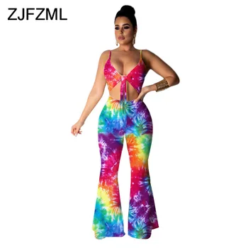 Colorful Tie Dye Romper Women Jumpsuit Spaghetti Strap Hollow Out Wide Leg Overall Summer Sleeveless Backless One Piece Bodysuit
Colorful Tie Dye Romper Women Jumpsuit Spaghetti Strap Hollow Out Wide Leg Overall Summer Sleeveless Backless One Piece Bodysuit
