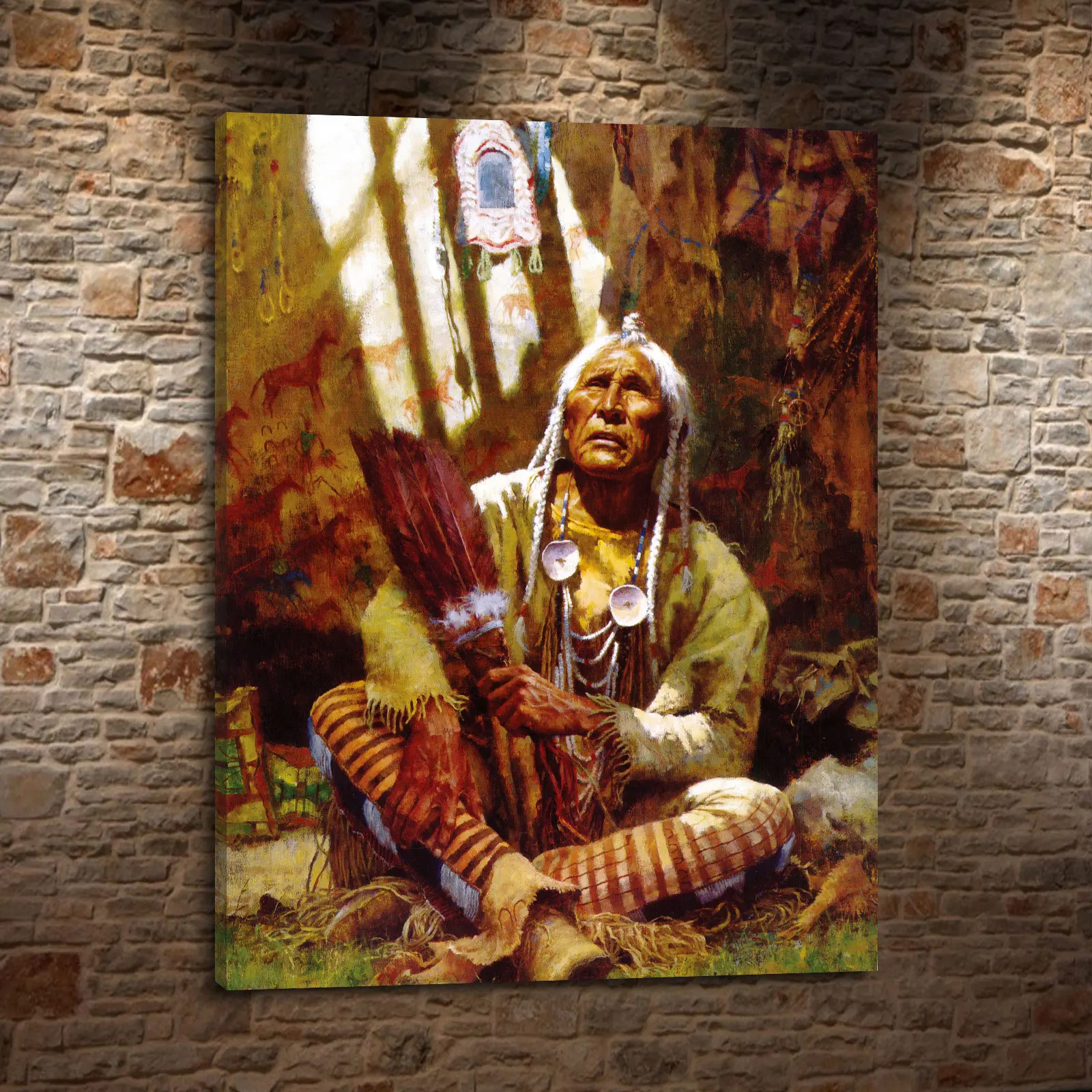 Howard Terpning Indians Daily and Portrait Canvas HD Print Living Room Bedroom Home Wall Art Decoration Oil Painting #027
Howard Terpning Indians Daily and Portrait Canvas HD Print Living Room Bedroom Home Wall Art Decoration Oil Painting #027