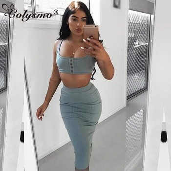 Colysmo Sexy Two Piece Set Crop Top And Skirt Set 2 Piece Set Women Two Piece Outfits 2018 Autumn Midi Skirt Conjuntos Mujer Do
Colysmo Sexy Two Piece Set Crop Top And Skirt Set 2 Piece Set Women Two Piece Outfits 2018 Autumn Midi Skirt Conjuntos Mujer Do