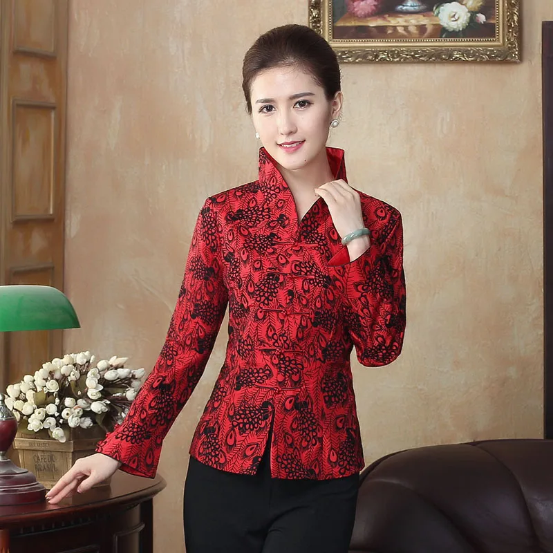 Brand New Arrival Chinese Tradition Women's Coil Button Peacock Jackets Coat M L XL XXL 3XL 4XL WNJT10014
Brand New Arrival Chinese Tradition Women's Coil Button Peacock Jackets Coat M L XL XXL 3XL 4XL WNJT10014