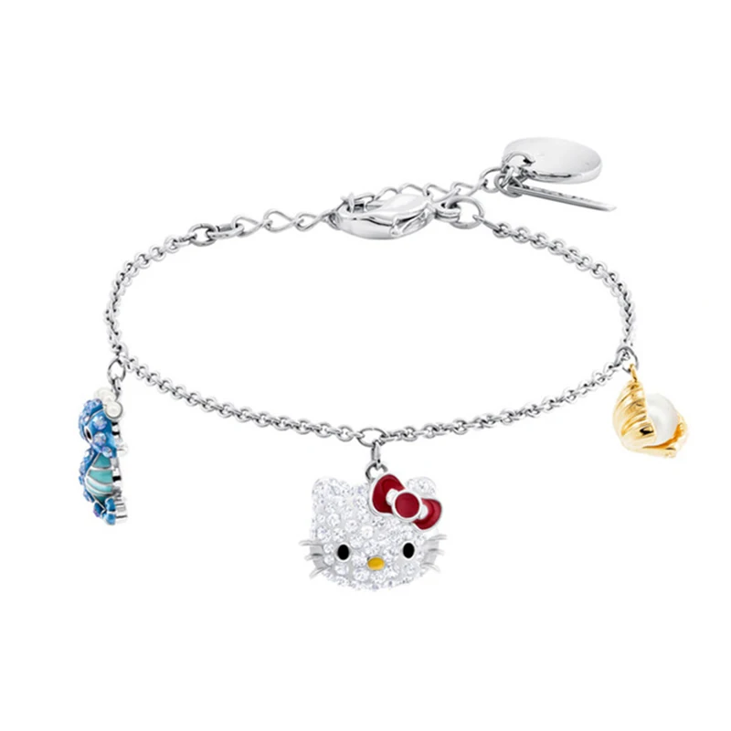 925 Sterling Silver Swa Original 1:1 Ladies Cute Interesting HelloKITTY Hippocampus Shell Pearl Marine Element Bracelet 5457619
925 Sterling Silver Swa Original 1:1 Ladies Cute Interesting HelloKITTY Hippocampus Shell Pearl Marine Element Bracelet 5457619