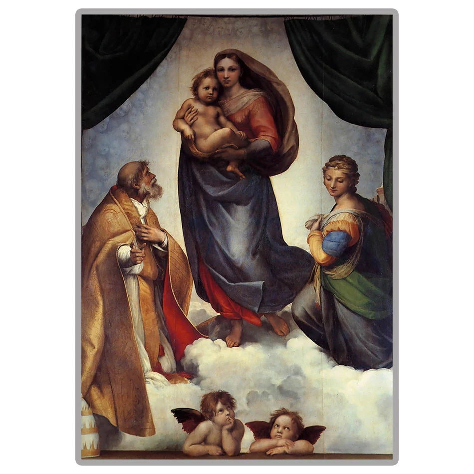 Famous Painter Raphael "Sistine Madonna" 5D DIY Diamond Painting Full Square/Round Diamond Embroidery Sale Rhinestones Picture
Famous Painter Raphael "Sistine Madonna" 5D DIY Diamond Painting Full Square/Round Diamond Embroidery Sale Rhinestones Picture