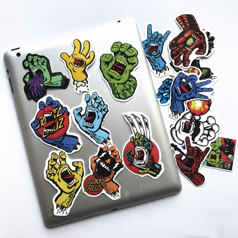 18PCS Santa Cruzs Ghost Hand sticker Luggage Trolley Suitcase Laptop Scooter Refrigerator Stickers for youth Personality
18PCS Santa Cruzs Ghost Hand sticker Luggage Trolley Suitcase Laptop Scooter Refrigerator Stickers for youth Personality