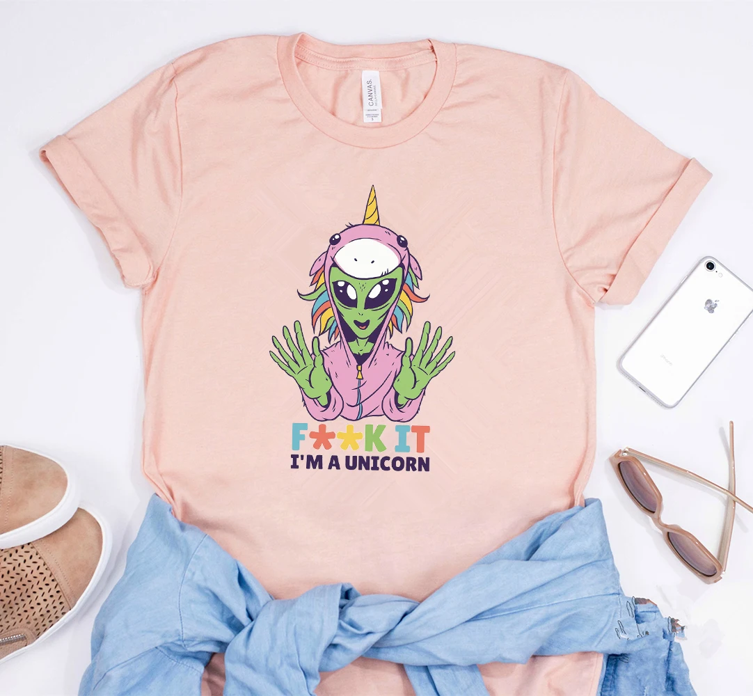 2019 Fxxk It I'm A Unicorn Funny Cartoon Alien Shirt Alien Dressed With Unicorn Costume T-shirt Cute Unicorn Tees
2019 Fxxk It I'm A Unicorn Funny Cartoon Alien Shirt Alien Dressed With Unicorn Costume T-shirt Cute Unicorn Tees