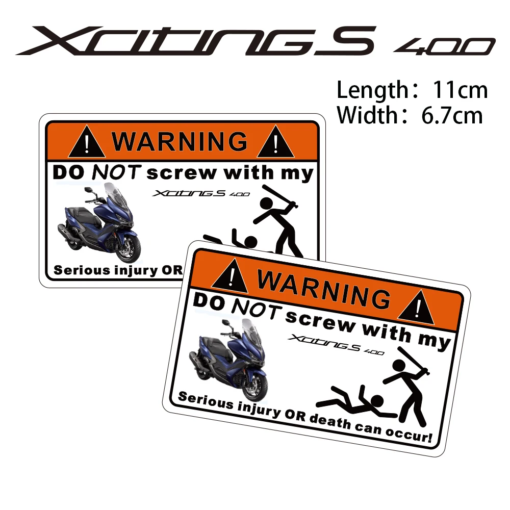 KODASKIN Motorcycle Cheap 2D Creative Warning Sticker Decal for KYMC'O XCITING S400
KODASKIN Motorcycle Cheap 2D Creative Warning Sticker Decal for KYMC'O XCITING S400