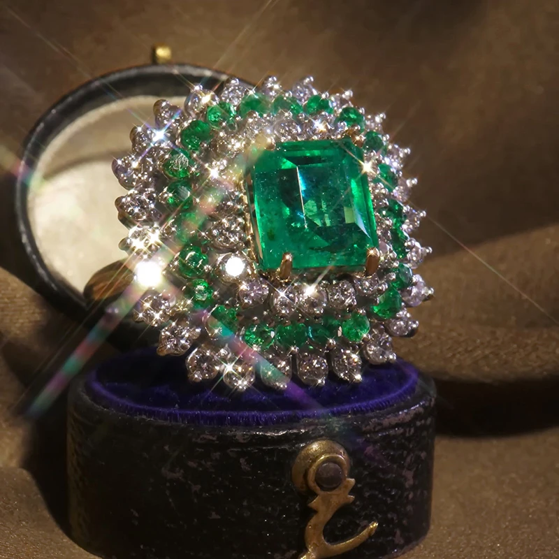 Full Green Crystal Big Wedding Rings For Women Romantic Ring Bague Femme Silver-Color Rings Female Jewelry Dropshipping Z1X313
Full Green Crystal Big Wedding Rings For Women Romantic Ring Bague Femme Silver-Color Rings Female Jewelry Dropshipping Z1X313
