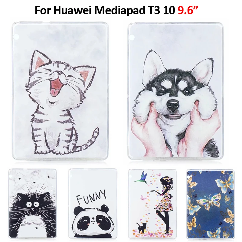 Lovely Cat Puppy Butterfly Printed Soft TPU Tablet Cover For Funda Huawei Mediapad T3 10 Case AGS-L09 AGS-W09 9.6'' Cover Coque
Lovely Cat Puppy Butterfly Printed Soft TPU Tablet Cover For Funda Huawei Mediapad T3 10 Case AGS-L09 AGS-W09 9.6'' Cover Coque