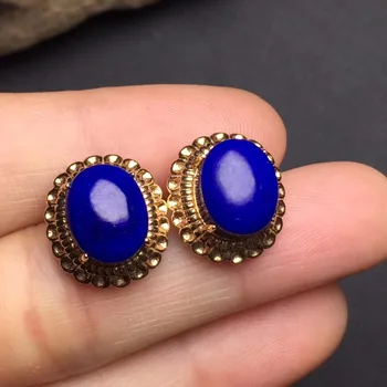 Fine Jewelry Real 18k Rose Gold Eearrings AU750 100% Nature Blue Lapis Gemstone Love Female Earrings Fine Gift women earring
Fine Jewelry Real 18k Rose Gold Eearrings AU750 100% Nature Blue Lapis Gemstone Love Female Earrings Fine Gift women earring
