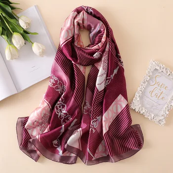 New Autumn Fashion 100% Silk Scarf Women Luxury Brand Quality Scarves Shawl Long Chain Horse Print Hijab Wraps 180*90 CM
New Autumn Fashion 100% Silk Scarf Women Luxury Brand Quality Scarves Shawl Long Chain Horse Print Hijab Wraps 180*90 CM