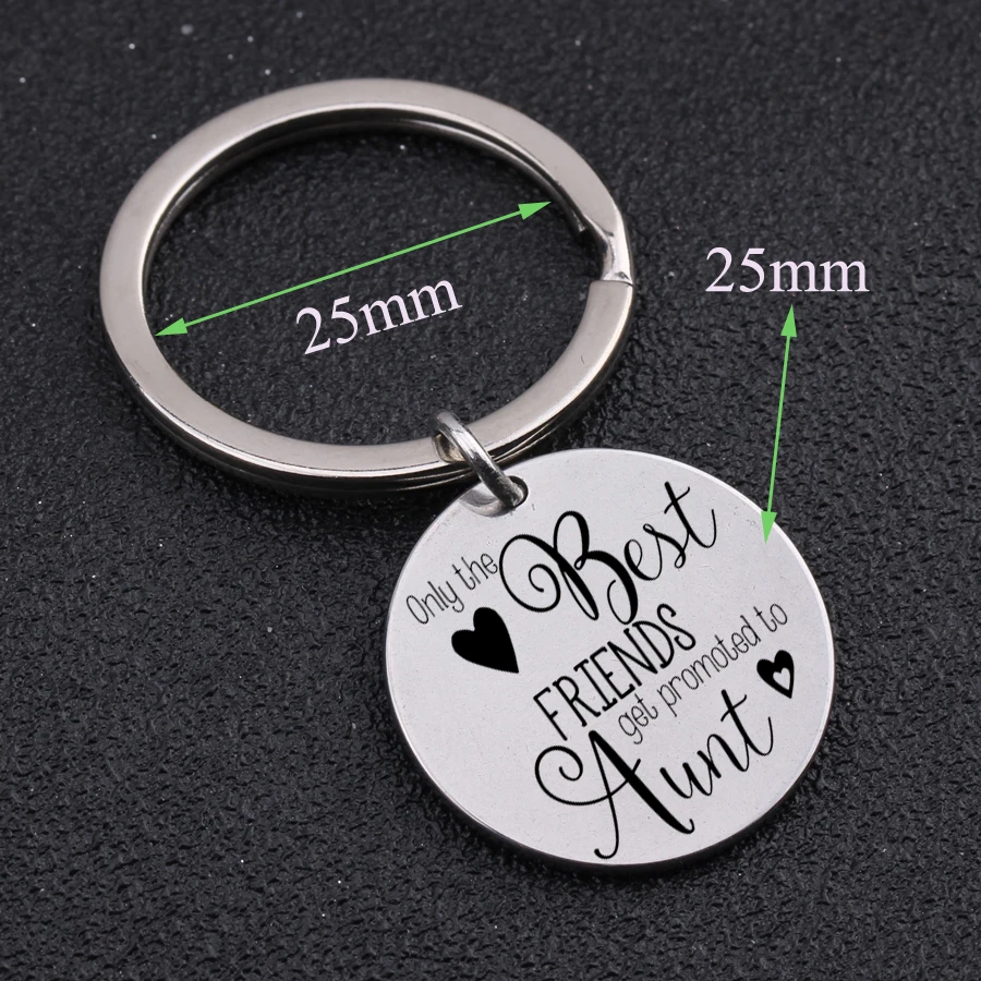 Engraved"Only The Best Friends Are Get Promoted Aunt"Heart Pattern For Best Friends New Born Baby Keychain Remembrance Jewelry
Engraved"Only The Best Friends Are Get Promoted Aunt"Heart Pattern For Best Friends New Born Baby Keychain Remembrance Jewelry