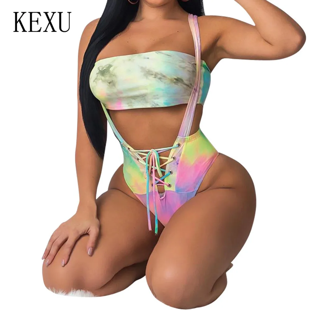 KEXU New Arrival Wrapped Bikini Two Pieces Sets Sexy Hollow Out Sleeveless Bodycon Bandage Bodysuits Summer Beach Party Wear
KEXU New Arrival Wrapped Bikini Two Pieces Sets Sexy Hollow Out Sleeveless Bodycon Bandage Bodysuits Summer Beach Party Wear