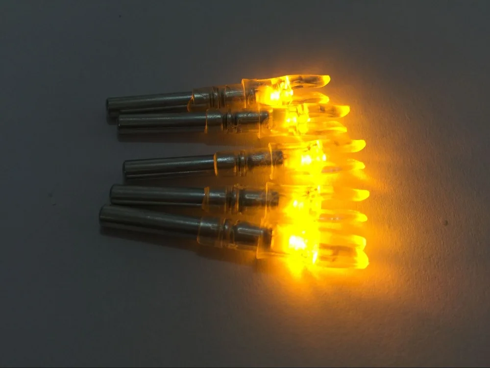 60PK Archery hunting arrow nocks automatically lighted led light nocks for ID 6.3mm arrows yellow color
60PK Archery hunting arrow nocks automatically lighted led light nocks for ID 6.3mm arrows yellow color