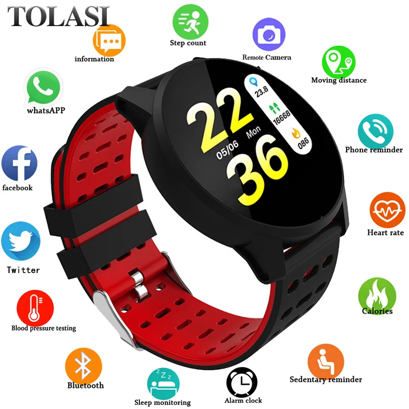 Sport Smart Watch Men Women Blood Pressure Waterproof Activity Fitness tracker Heart Rate Monitor Smartwatch GPS Android ios
Sport Smart Watch Men Women Blood Pressure Waterproof Activity Fitness tracker Heart Rate Monitor Smartwatch GPS Android ios