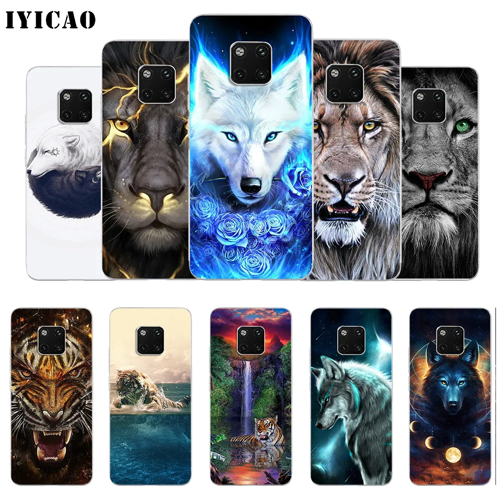 IYICAO Cool Animal Wolf lion tiger Soft Silicone Phone Case for Huawei Mate 10 20 Lite Pro Nova 2 2i 3 3i 4 Lite TPU Cover
IYICAO Cool Animal Wolf lion tiger Soft Silicone Phone Case for Huawei Mate 10 20 Lite Pro Nova 2 2i 3 3i 4 Lite TPU Cover