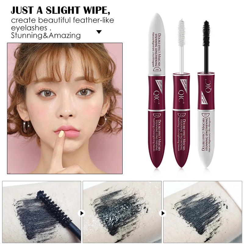 1 Pcs 2 in 1 Fiber Volume Double Effect Lengthening Curling Waterproof Mascara QRD88
1 Pcs 2 in 1 Fiber Volume Double Effect Lengthening Curling Waterproof Mascara QRD88