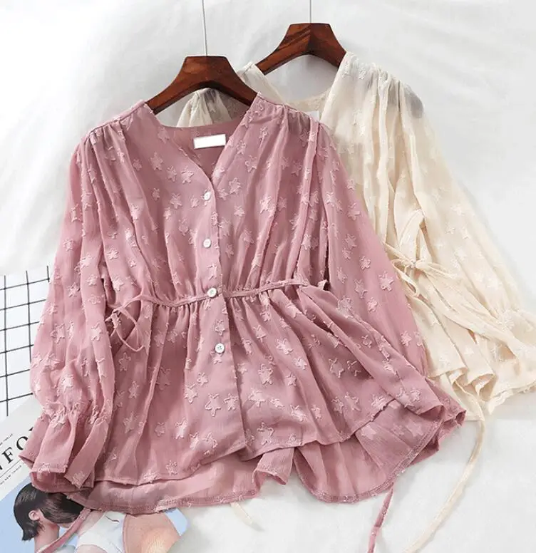 Women's spring summer long sleeve star print mesh shirt female casual loose sexy perspective shirt tops TB1171
Women's spring summer long sleeve star print mesh shirt female casual loose sexy perspective shirt tops TB1171