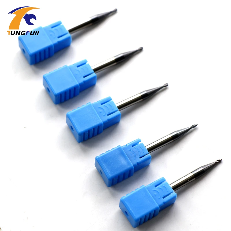 In Stock 5PCS radius 0.5 HRC45 R0.5 Tungsten Carbide Ball Nose End Mill CNC milling cutting machine tool CAB2-0.5R*4 Long 50mm
In Stock 5PCS radius 0.5 HRC45 R0.5 Tungsten Carbide Ball Nose End Mill CNC milling cutting machine tool CAB2-0.5R*4 Long 50mm