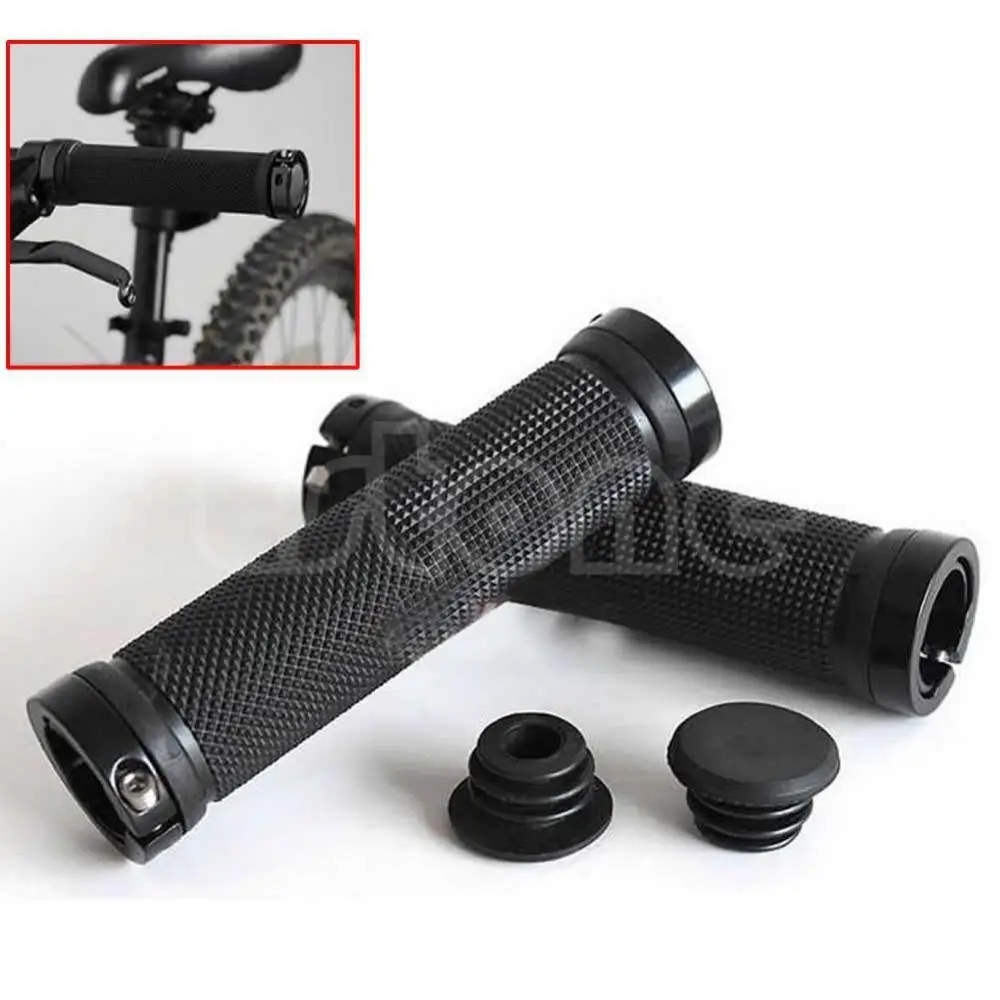 1 Pair Black Cycling Lock On Bicycle Bike Handlebar Handle Road MTB BMX Bicycle Accessories
1 Pair Black Cycling Lock On Bicycle Bike Handlebar Handle Road MTB BMX Bicycle Accessories