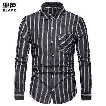 Drop Shipping Casual Shirt Men Long Sleeve Business Shirt All Season Striped Fit Shirt EU Size
Drop Shipping Casual Shirt Men Long Sleeve Business Shirt All Season Striped Fit Shirt EU Size