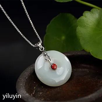 KJJEAXCMY Fine jewelry S990 pure silver peacock peacock hollowed mosaic jade blue sand stone Hong Kong Jade Pendant
KJJEAXCMY Fine jewelry S990 pure silver peacock peacock hollowed mosaic jade blue sand stone Hong Kong Jade Pendant