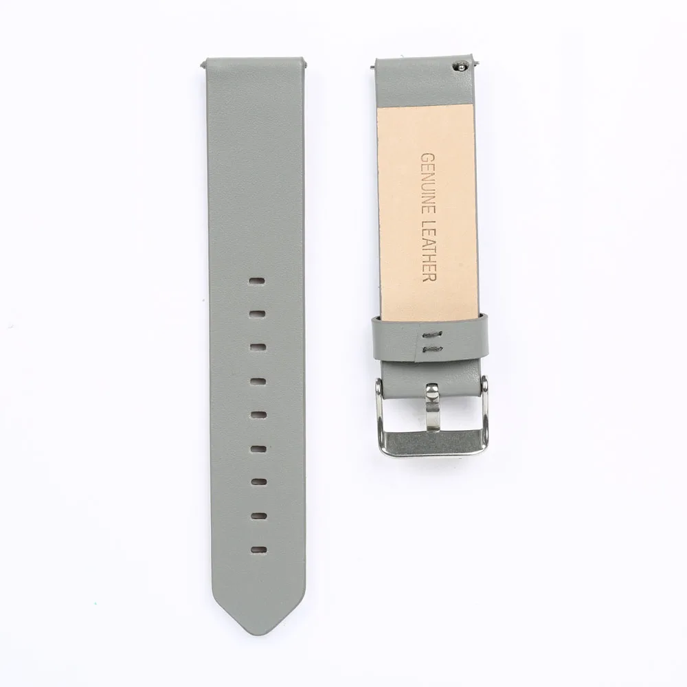 20mm Grey Watch Band Top Grain Leather Watchband with Easy Release Pins Gray Color
20mm Grey Watch Band Top Grain Leather Watchband with Easy Release Pins Gray Color