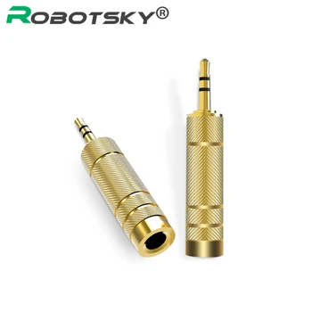Robortsky Headset 3.5 to 6.5 Converter 3.5mm Male to 6.5mm Female Jack Plug Microphone MIC Audio Adapter For PC Phone Stereo
Robortsky Headset 3.5 to 6.5 Converter 3.5mm Male to 6.5mm Female Jack Plug Microphone MIC Audio Adapter For PC Phone Stereo