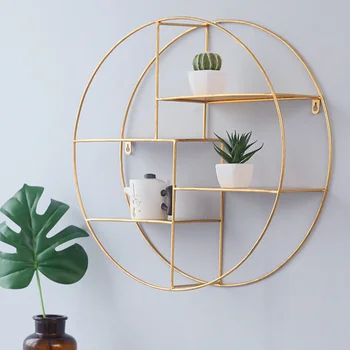 Nordic wrought iron four-tier rack round simple gold wall decoration living room creative storage wall hanging lo813238
Nordic wrought iron four-tier rack round simple gold wall decoration living room creative storage wall hanging lo813238