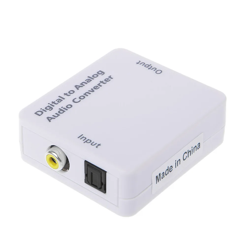 High Quality TV Optical Digital SPDIF/Coaxial to RCA L/R Headphone Analog Audio Converter Out Aug3
High Quality TV Optical Digital SPDIF/Coaxial to RCA L/R Headphone Analog Audio Converter Out Aug3