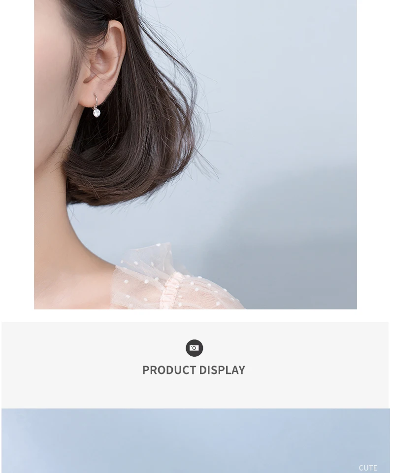 Exquisited 925 Sterling Silver Round CZ Zirconia Hoop Earrings for Women Ear Piercing Clip On Earrings Bohemia Bijoux Brincos (5)
