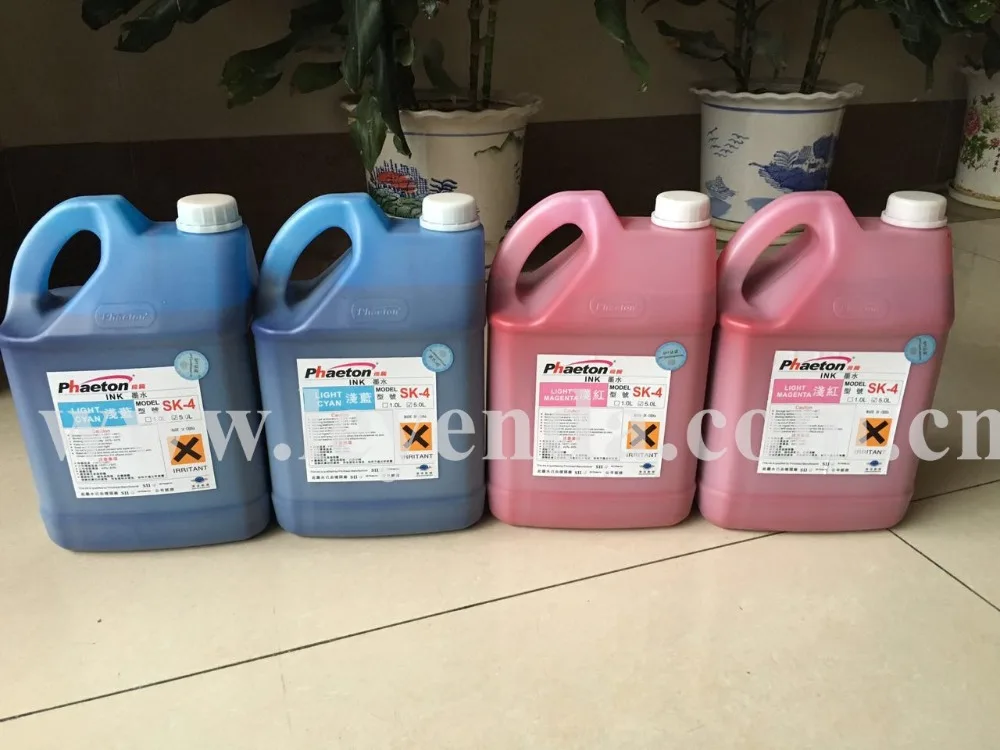 Leyenda supplying 5L/bottle C,M,Y,K,LC,LM Original and all new Phaeton sk4 solvent ink
Leyenda supplying 5L/bottle C,M,Y,K,LC,LM Original and all new Phaeton sk4 solvent ink