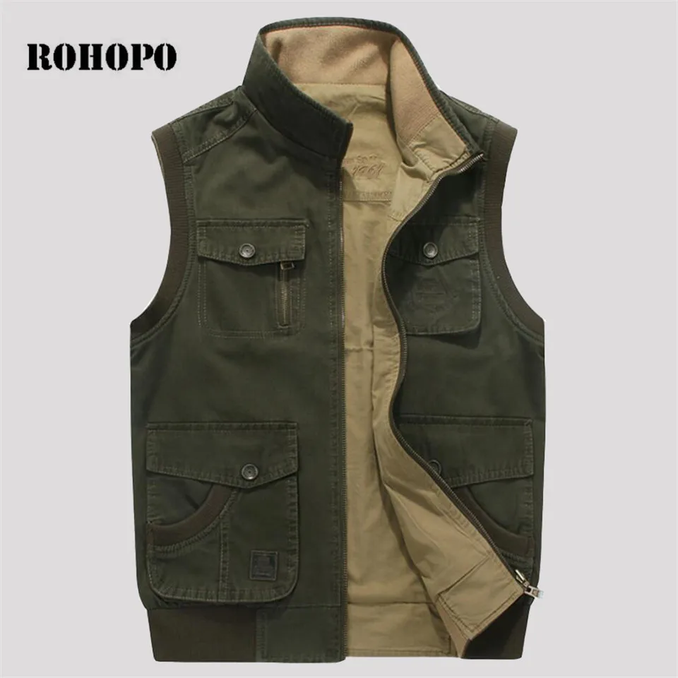 ROHOPO 6XL/7XL/8XL Plus Size Pure Cotton Military Vest Man,Double sided 100% Cotton Oversize Cargo Sleeveless Jacket Motorcycle
ROHOPO 6XL/7XL/8XL Plus Size Pure Cotton Military Vest Man,Double sided 100% Cotton Oversize Cargo Sleeveless Jacket Motorcycle