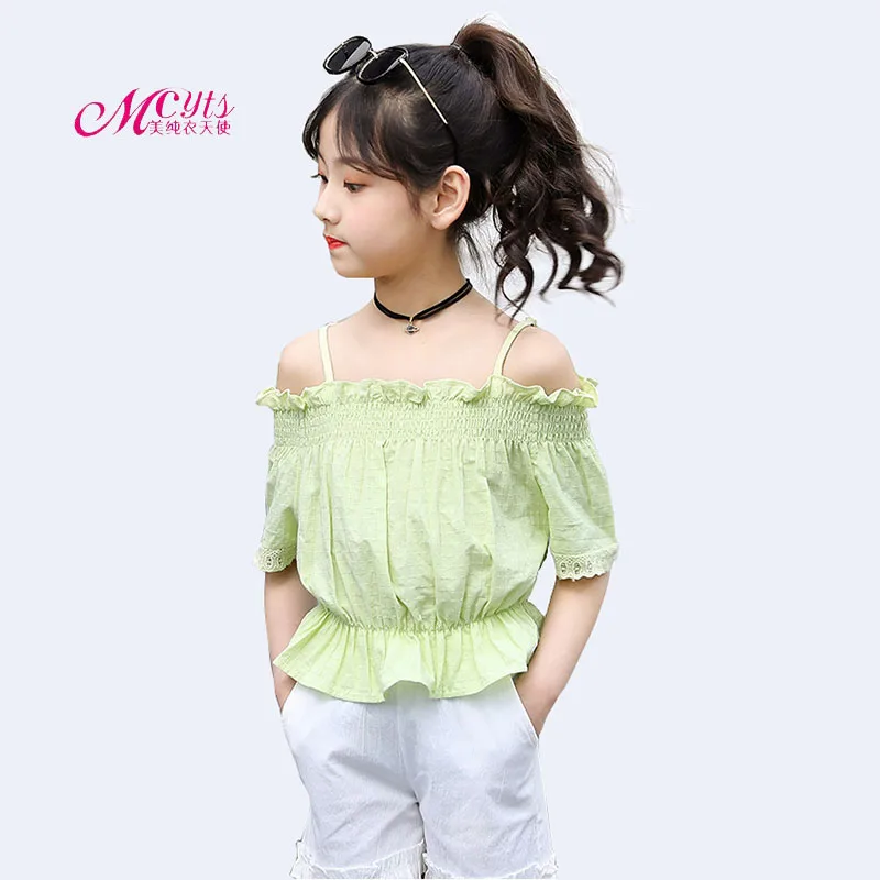 Girls Suit 2019 New Fashion Summer Kids Girls Clothing Sets Cotton Strap Shirt Top+Shorts 2PCS Girls Outfits 4 6 8 10 12 Years
Girls Suit 2019 New Fashion Summer Kids Girls Clothing Sets Cotton Strap Shirt Top+Shorts 2PCS Girls Outfits 4 6 8 10 12 Years