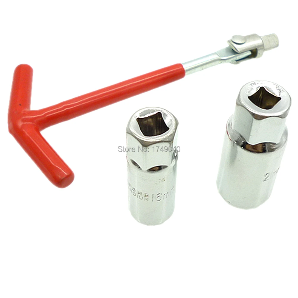 Spark Plug Removal Tool 16mm/21mmT-Bar T-Handle Flexible Spanner Socket Wrench