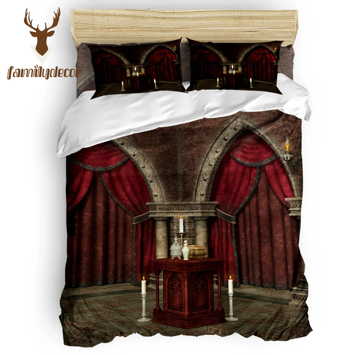 Family Decor Gothic Mysterious Dark Room 4 Pcs Comforter Cover Set Quilted Duvet Set Independence Day New Year's Day Living Room
Family Decor Gothic Mysterious Dark Room 4 Pcs Comforter Cover Set Quilted Duvet Set Independence Day New Year's Day Living Room