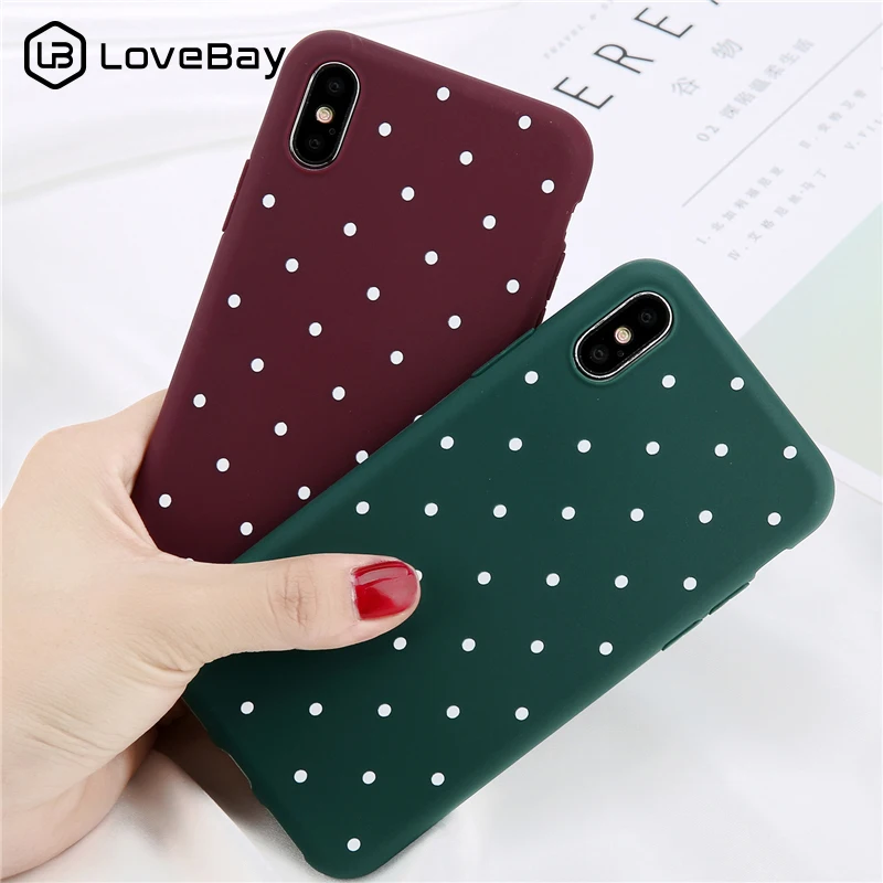 Lovebay Wave Point Soft Phone Cases Cover For iphone 7 Case Ultrathin Polka Dot Case Cover For iphone XS Max XR X 6 6S 7 8 Plus
Lovebay Wave Point Soft Phone Cases Cover For iphone 7 Case Ultrathin Polka Dot Case Cover For iphone XS Max XR X 6 6S 7 8 Plus