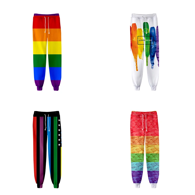 Lgbt Fashion Hip Hop Men Women 3d Joggers Pant Rainbow Flag Lesbians Gays Casual Long Loose Trousers 3D Fitness Pants Sweatpant
Lgbt Fashion Hip Hop Men Women 3d Joggers Pant Rainbow Flag Lesbians Gays Casual Long Loose Trousers 3D Fitness Pants Sweatpant