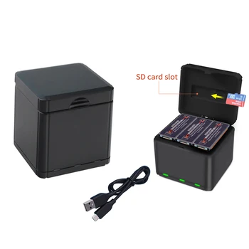 3 in 1 battery charger charge box portable case QC3.0 fast charging for dji osmo action camera accessories
3 in 1 battery charger charge box portable case QC3.0 fast charging for dji osmo action camera accessories