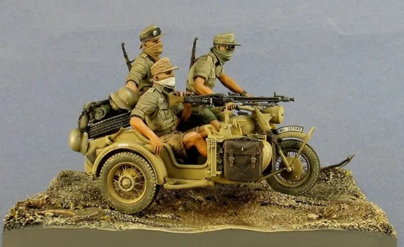 1/35 German Soldier In North Africa 3 people (not including motorcycles) WWII Resin Model Kit figure Free Shipping
1/35 German Soldier In North Africa 3 people (not including motorcycles) WWII Resin Model Kit figure Free Shipping