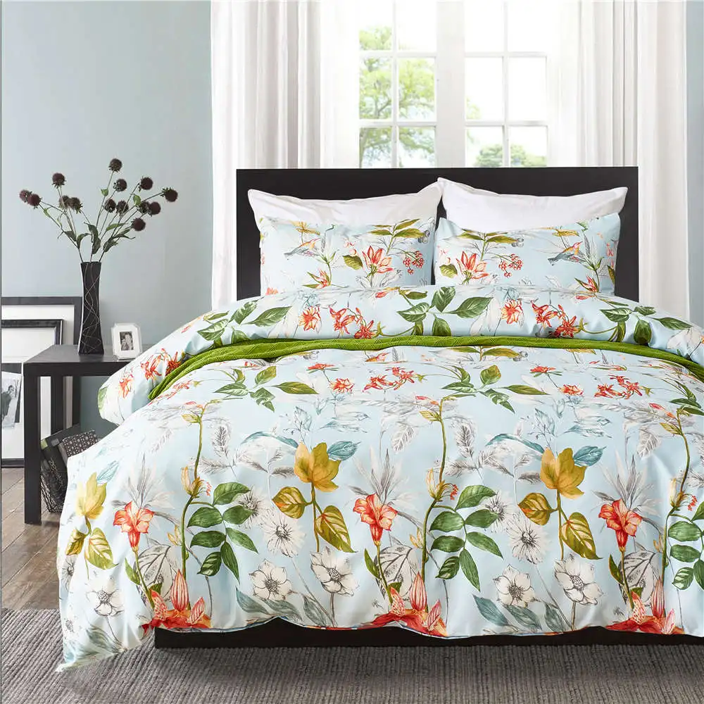 Floral Bedding Set Pastoral style Ocean of Flowers Duvet Cover Set Pillowcase Microfiber White Gray Green Quilt Comforter Cover
Floral Bedding Set Pastoral style Ocean of Flowers Duvet Cover Set Pillowcase Microfiber White Gray Green Quilt Comforter Cover
