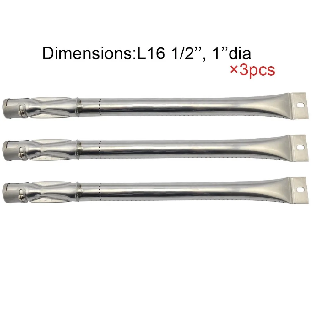 3 Pack Grill King 12411 BBQ Parts Gas Grill Replacement 16.5 Inch Straight Stainless Steel Burner
3 Pack Grill King 12411 BBQ Parts Gas Grill Replacement 16.5 Inch Straight Stainless Steel Burner