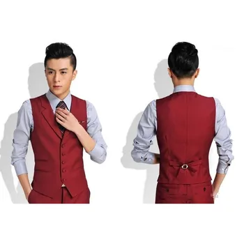 Brand New Groomsmensbest Grooms Vest Men's Vest Custom Size And Color Five Wedding Buttons Prom Dinner Vest
Brand New Groomsmensbest Grooms Vest Men's Vest Custom Size And Color Five Wedding Buttons Prom Dinner Vest
