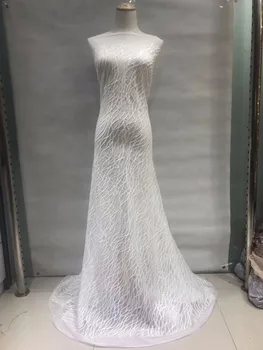 High grade tulle lace Jolin-53124 African French net lace fabric with full tube beads embroidery lace
High grade tulle lace Jolin-53124 African French net lace fabric with full tube beads embroidery lace