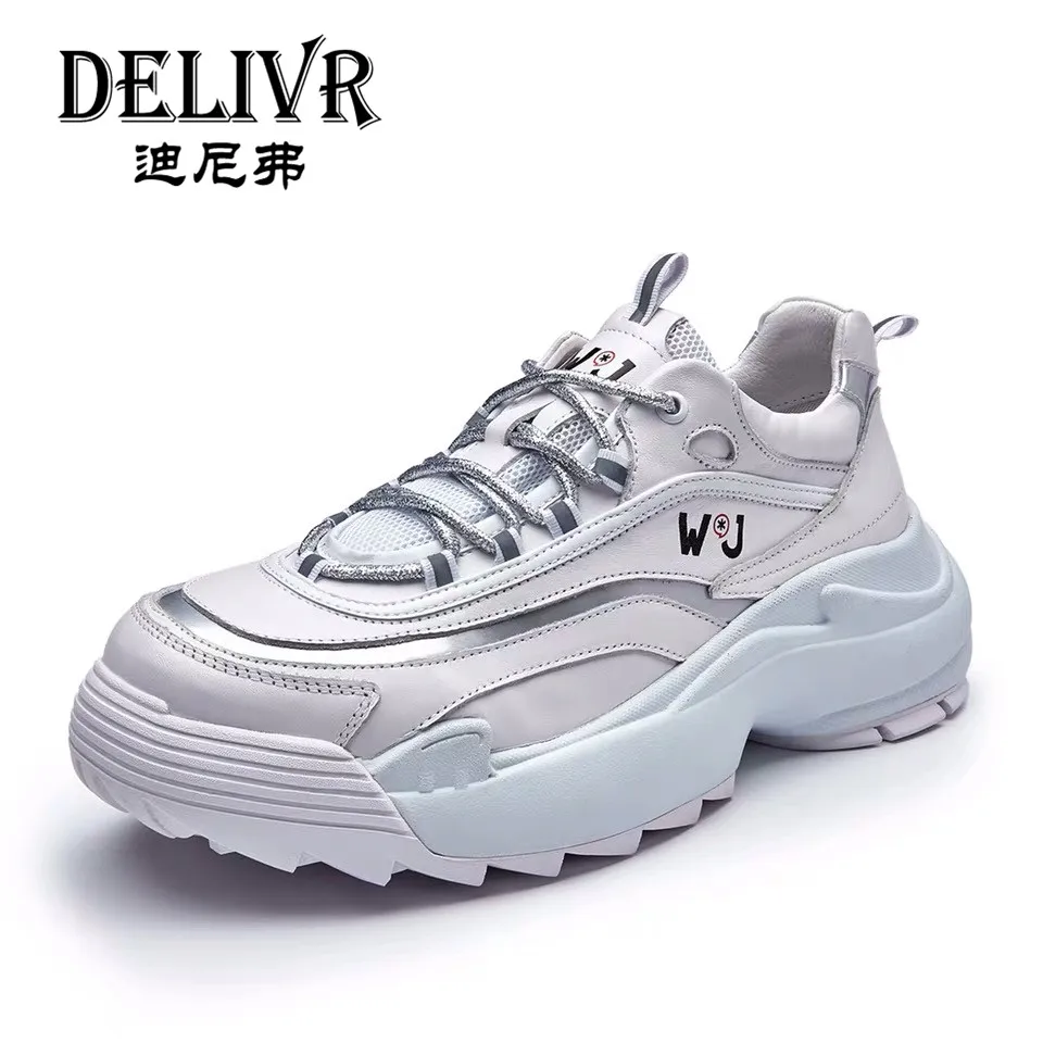 Delivr Sneakers Men Shoes Casual 2019 White Platform Vulcanized Shoes Thick Sole Creeper Dad Shoes Genuine Leather Sneakers Men
Delivr Sneakers Men Shoes Casual 2019 White Platform Vulcanized Shoes Thick Sole Creeper Dad Shoes Genuine Leather Sneakers Men