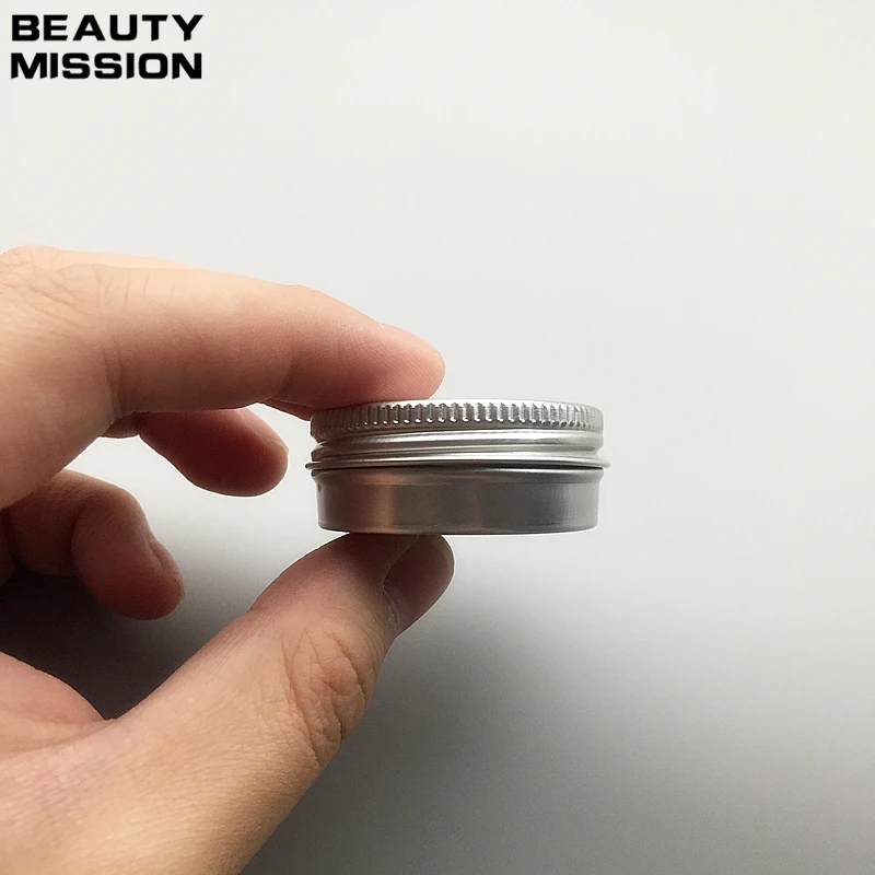 BEAUTY MISSION 15g Aluminium Cosmetic jar Metal Cream Jars with screw lid Silver tin container bottle candle can empty box
BEAUTY MISSION 15g Aluminium Cosmetic jar Metal Cream Jars with screw lid Silver tin container bottle candle can empty box