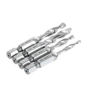 4Pcs/Set High Speed Steel HSS 4241 Drill Bits Hex Shank Spiral Tap M3-M6 Hand Tools New 2017
4Pcs/Set High Speed Steel HSS 4241 Drill Bits Hex Shank Spiral Tap M3-M6 Hand Tools New 2017