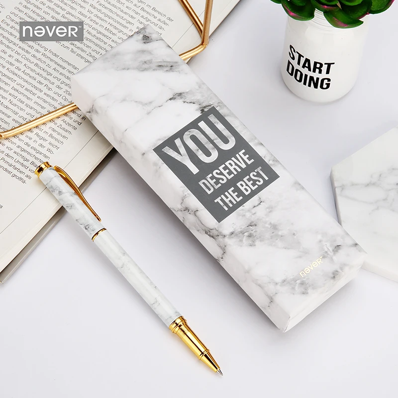 Stationery 0.5mm Black Ink Signature Pen Marbled Gel Pen Boutique Gift Box Business Ball Pen For School
Stationery 0.5mm Black Ink Signature Pen Marbled Gel Pen Boutique Gift Box Business Ball Pen For School