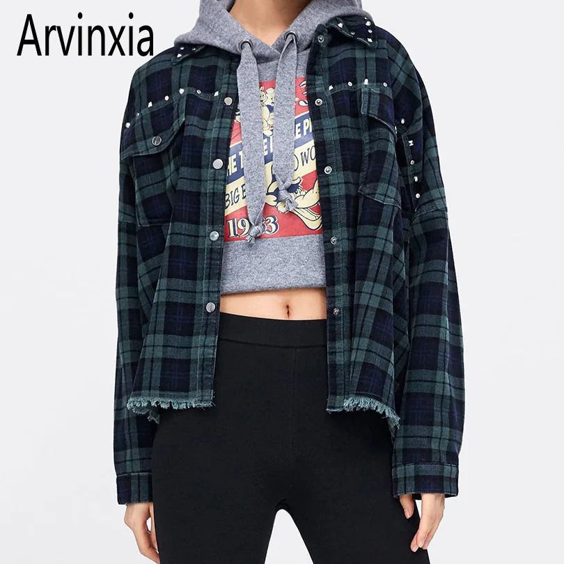 Arvinxia ZA Sexy Plaid Rviets Corduroy Woman Jackets Fashion Turn Down Collar Lady Coats Chic Pockets Single Breasted Femme Coat
Arvinxia ZA Sexy Plaid Rviets Corduroy Woman Jackets Fashion Turn Down Collar Lady Coats Chic Pockets Single Breasted Femme Coat