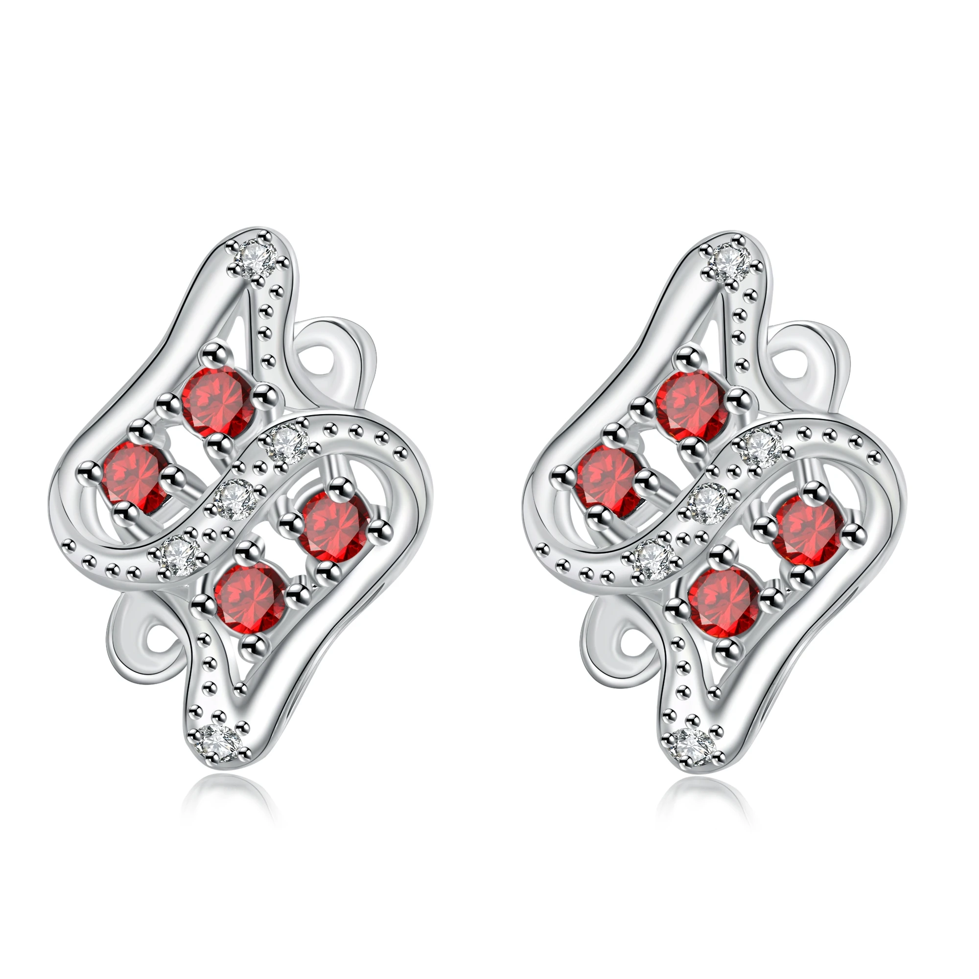 New Design Creative Jewelry High-grade Elegant Red Stone Earrings Jewelry Silver Plated Wedding Party Earrings for Woman
New Design Creative Jewelry High-grade Elegant Red Stone Earrings Jewelry Silver Plated Wedding Party Earrings for Woman