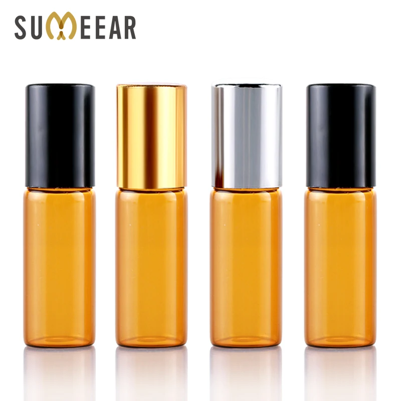 100 Pieces/Lot 5ML Essential Oil Bottles Roll On Amber Glass Bottle Refillable Perfume Bottle Travel Bottle Cosmetic Container
100 Pieces/Lot 5ML Essential Oil Bottles Roll On Amber Glass Bottle Refillable Perfume Bottle Travel Bottle Cosmetic Container